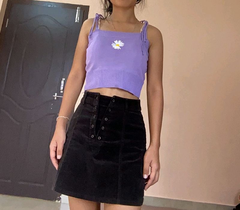 Purple Tie Top