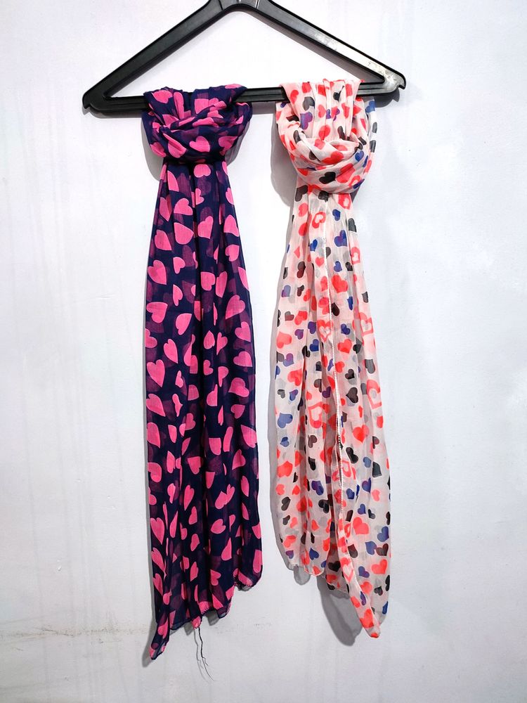 2 Fancy Printed Stole