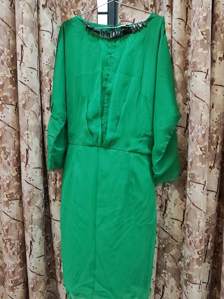 Branded Green Party Wear Dress