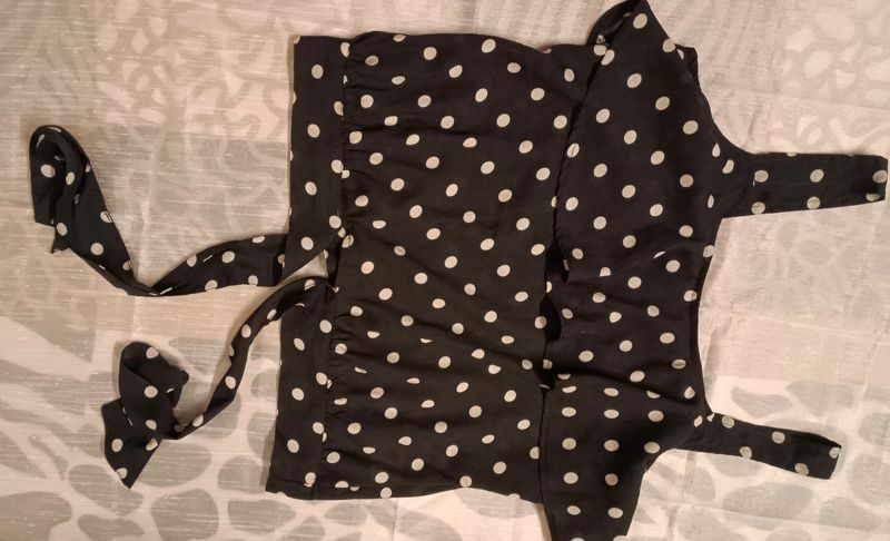 Polka Dot Crop Top