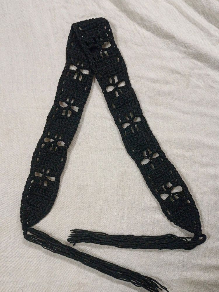 Crochet Tie Up Belt