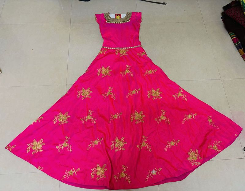 full gher anarkali dress