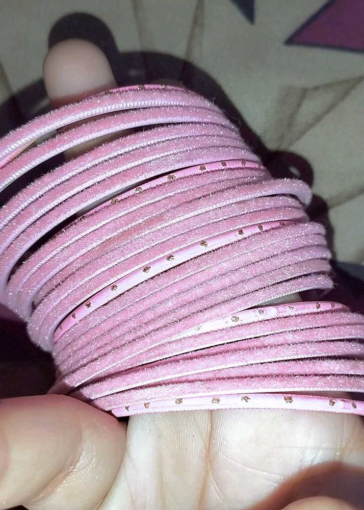 Peach Colour Bangles