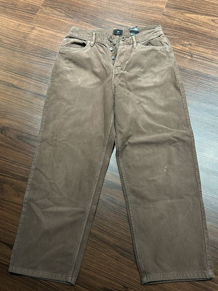 h&m Loose Fit Curduroy Pants