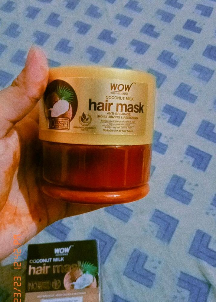 Wow Skin Care Coconut Hair Mask ( Helps Hydrate , Soften Hair)