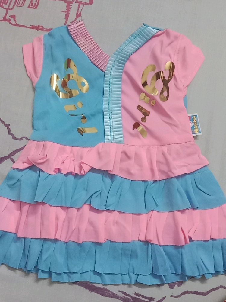 Combo of New Dresses for Girls 3 -6 Months