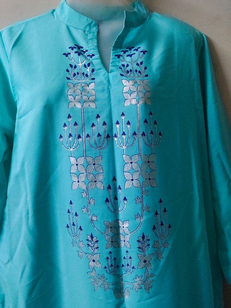 Unused|🩵 Color Kurta Palazzo|XXL