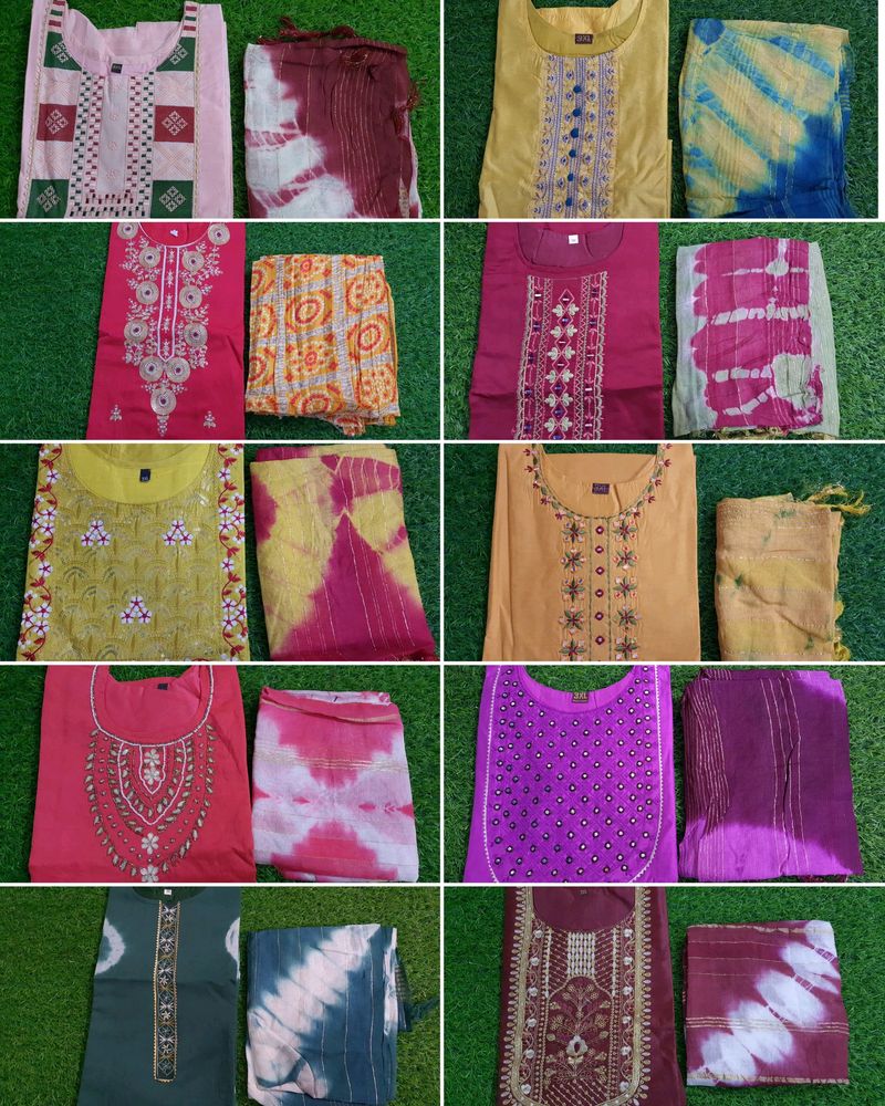 550/- Any Kurti With Dupatta