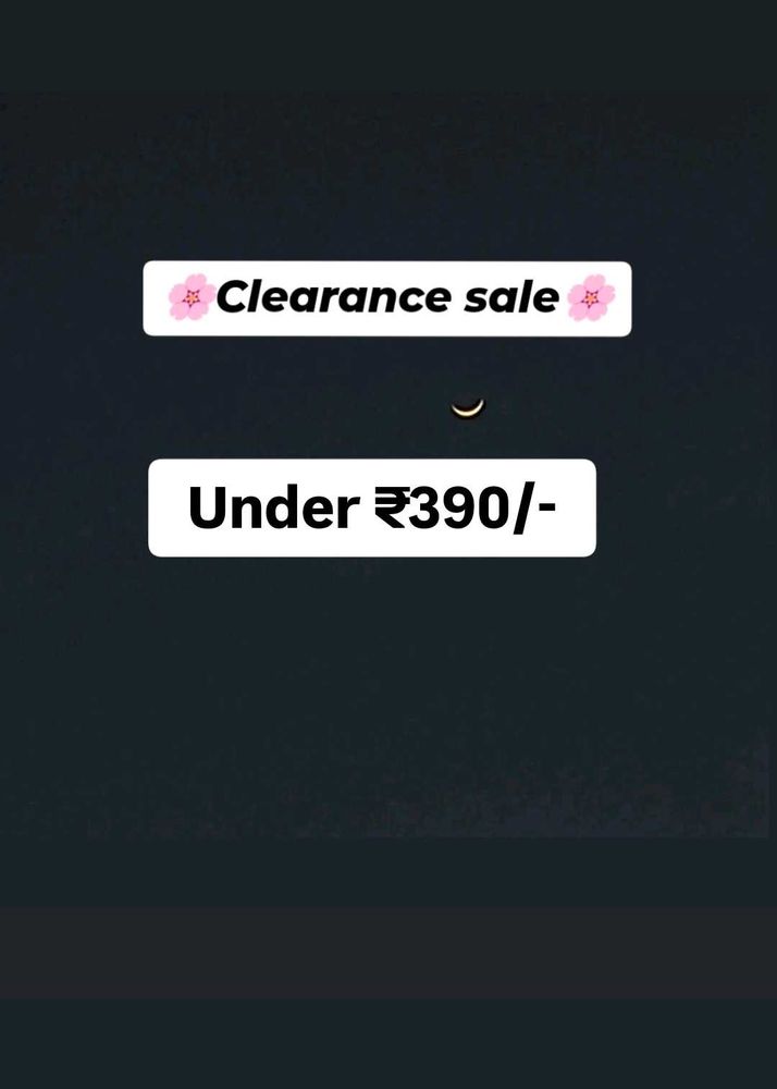 Clearance Sale 🤗