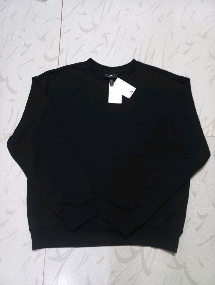 h&m original oversized sweatshirt (black)