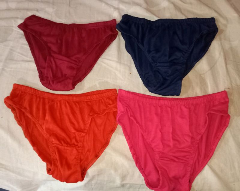 Pack of 4 Panty Briefs Multicolour