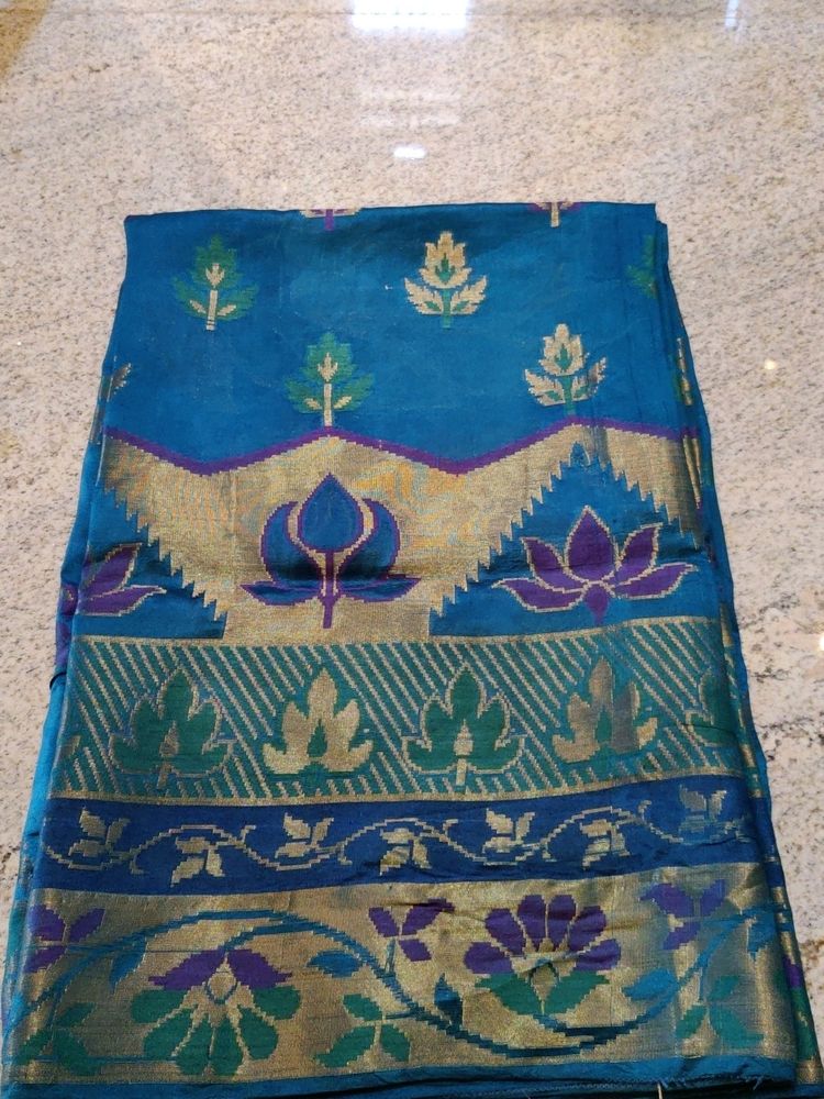 A Blue Colour Saree