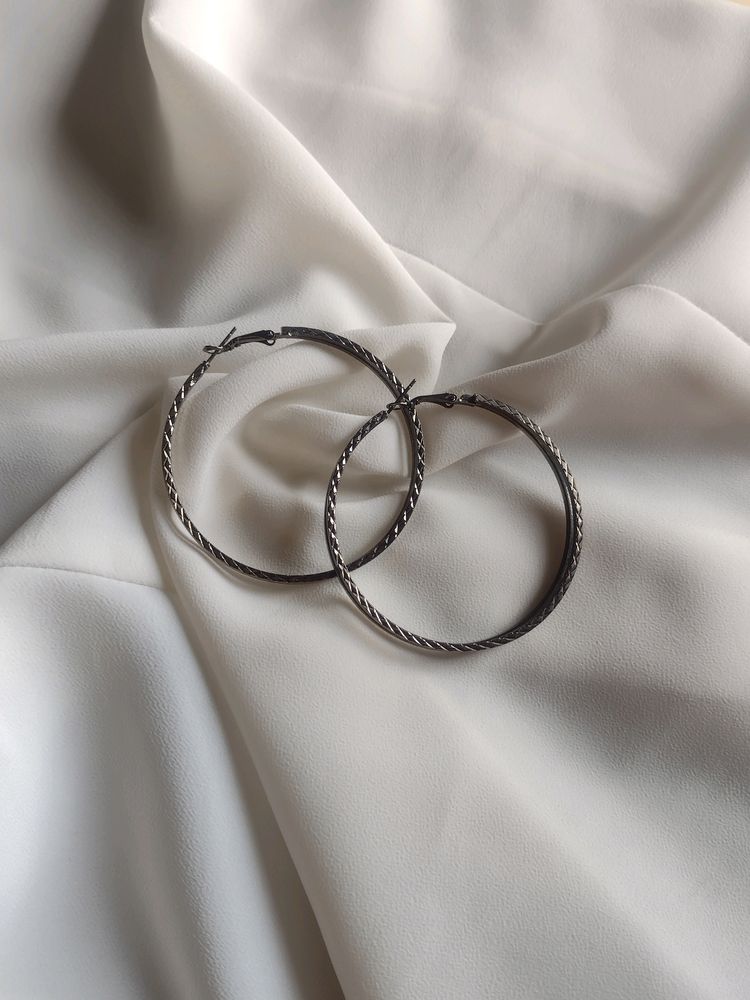 Silver Hoops