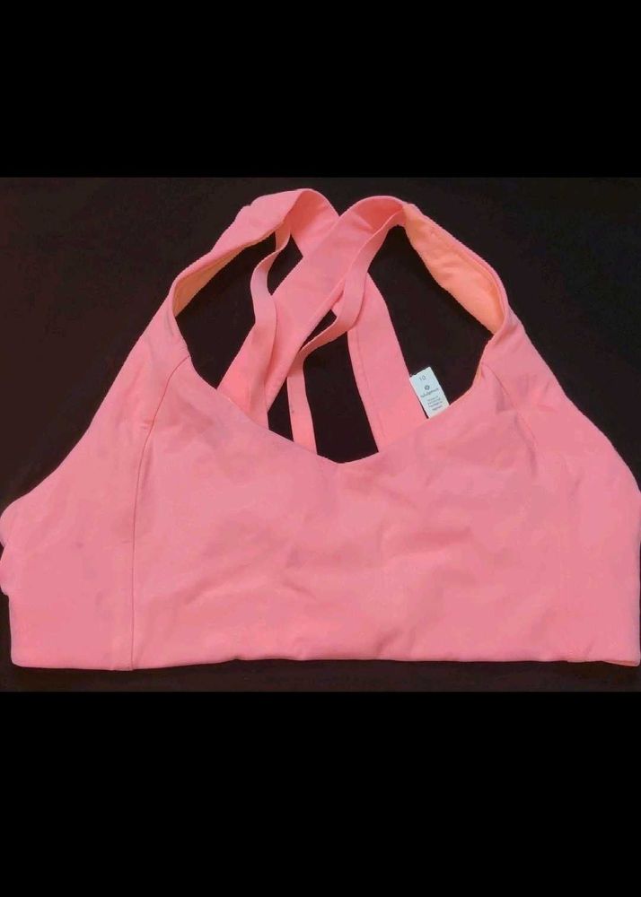 Cross Body Pattern Sports Bra..Made In Vietnam..