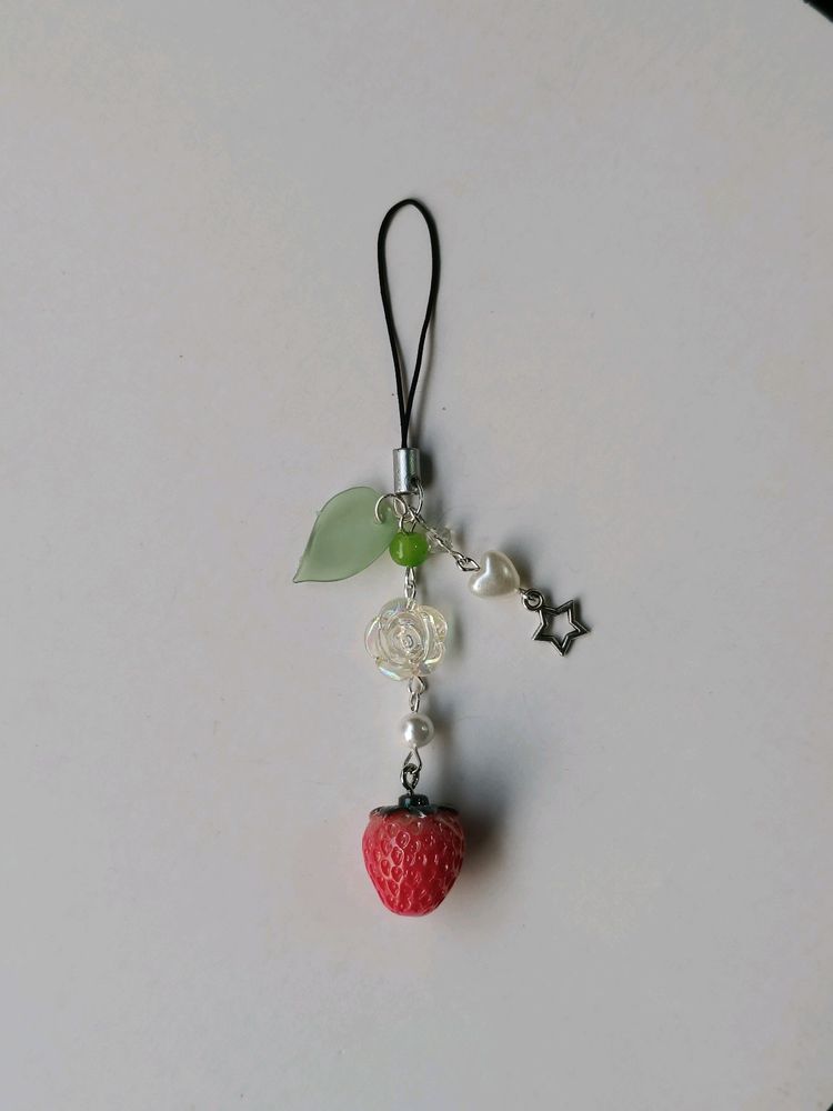 Y2K Fairycore Strawberry Phone Charm