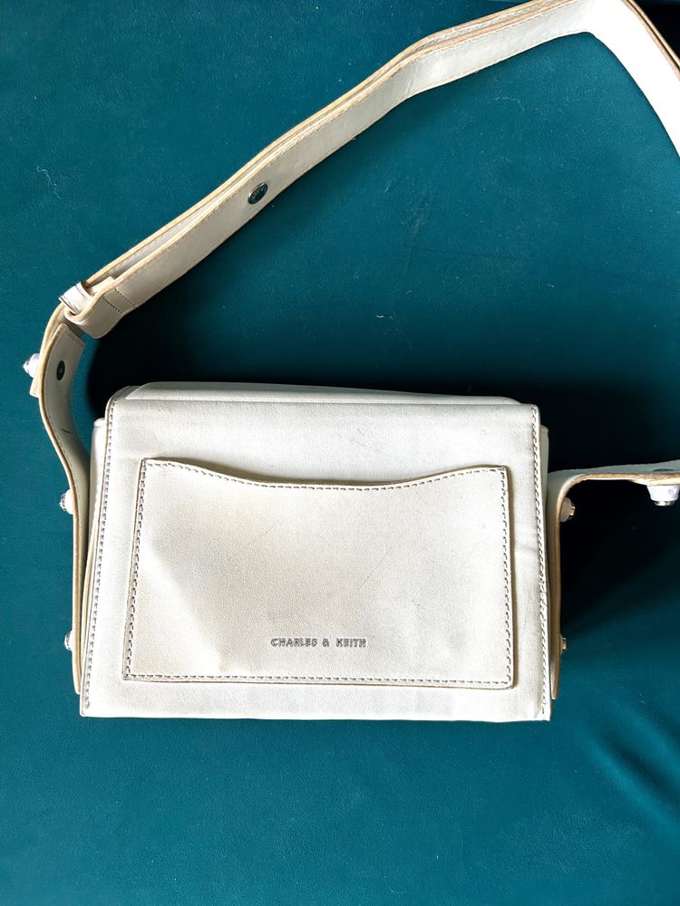 Charles And Keith White Bag