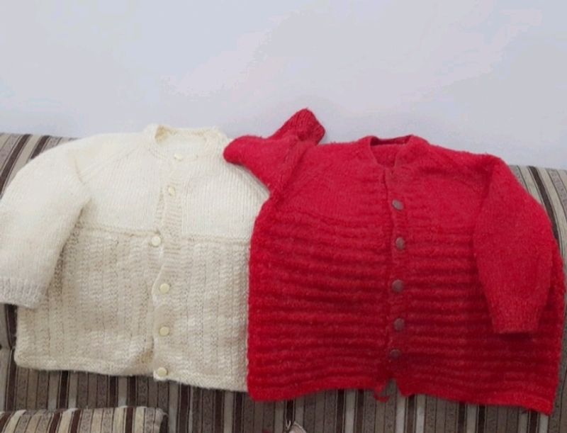 Kids Pure Woolen  Cardigns( 0to 12 Months)