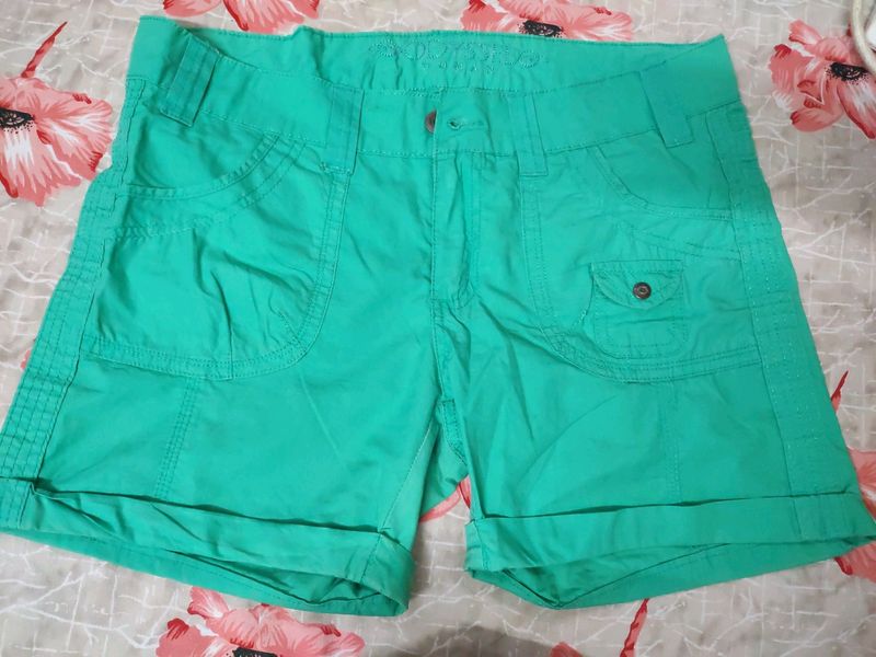 Green Pair Of Shorts