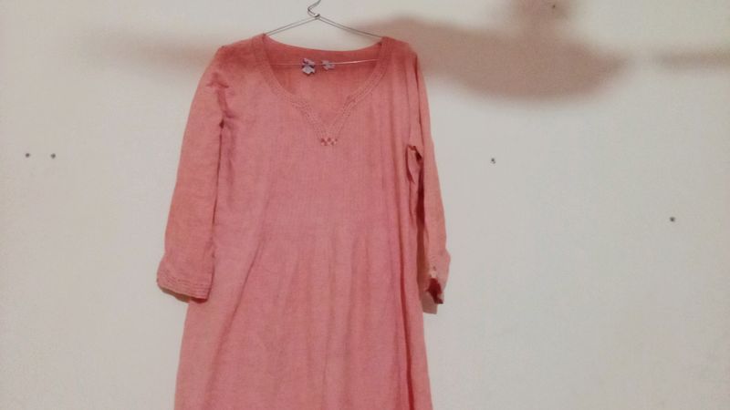 Branded Kurta Peach Colour 🌼