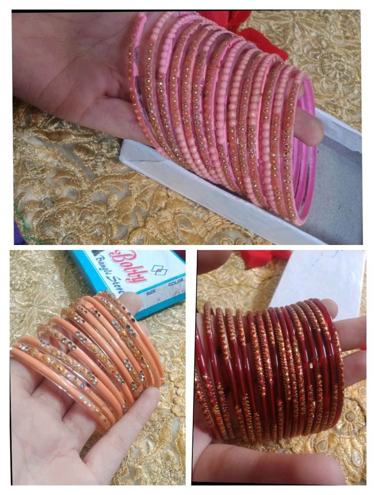 3 Combo Bangles Set