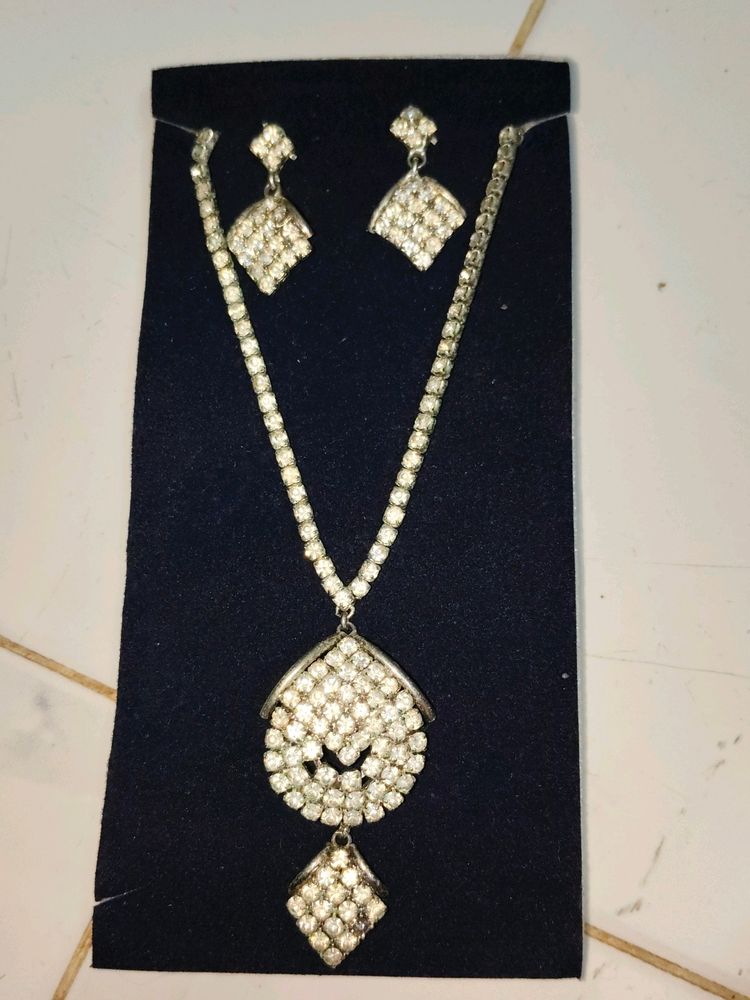 Silver Diamond Set