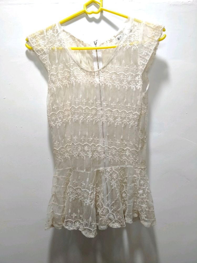 Nicole Brand Lace Top.