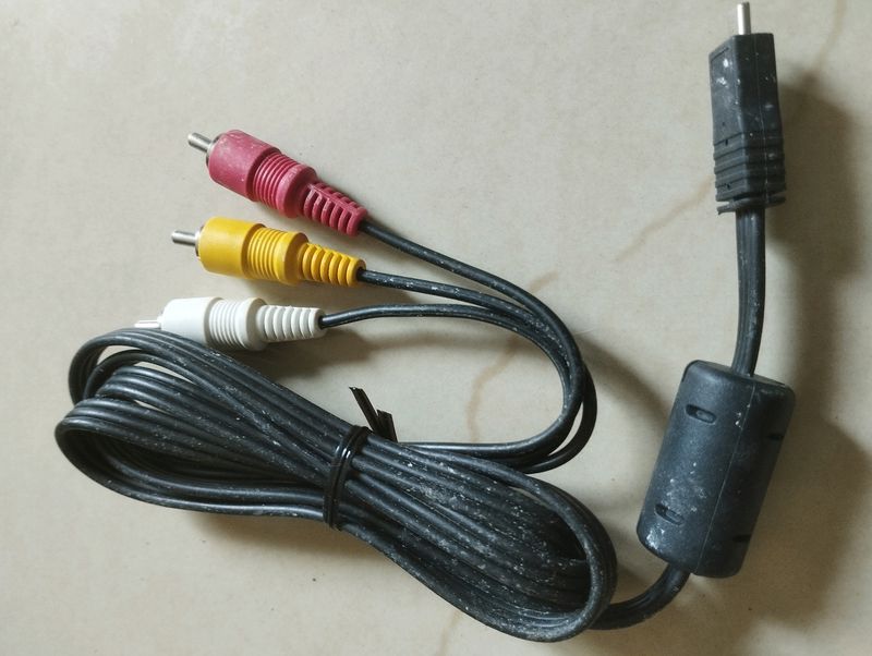 Mini USB to RCA Cable.