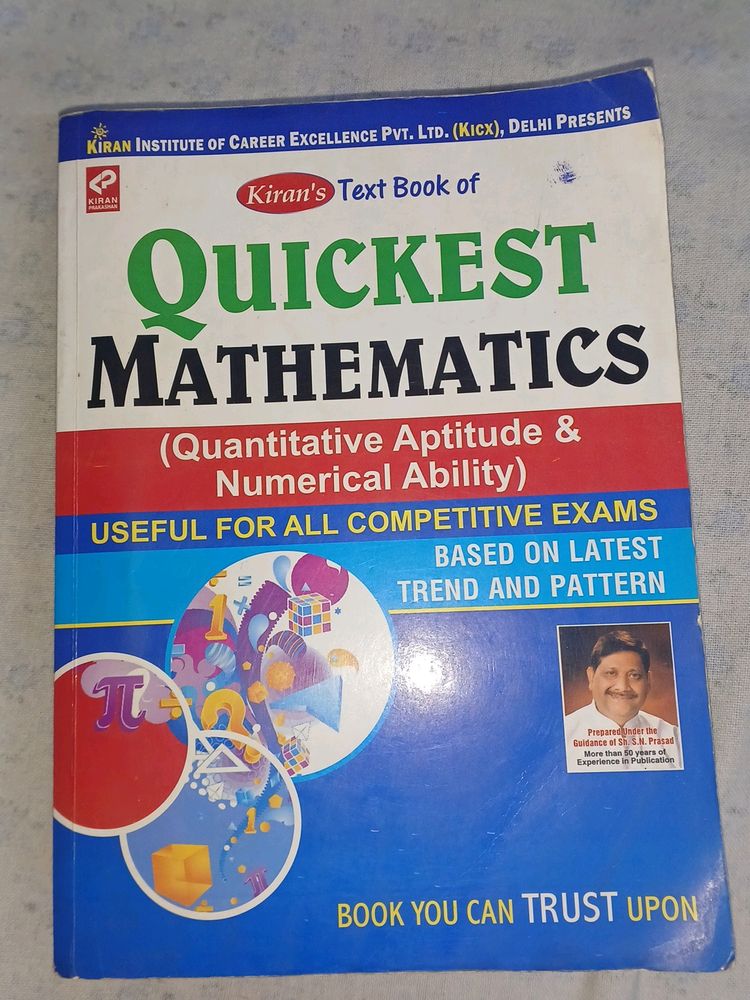 Quickest Mathmatics Kiran Publication SN Prasad