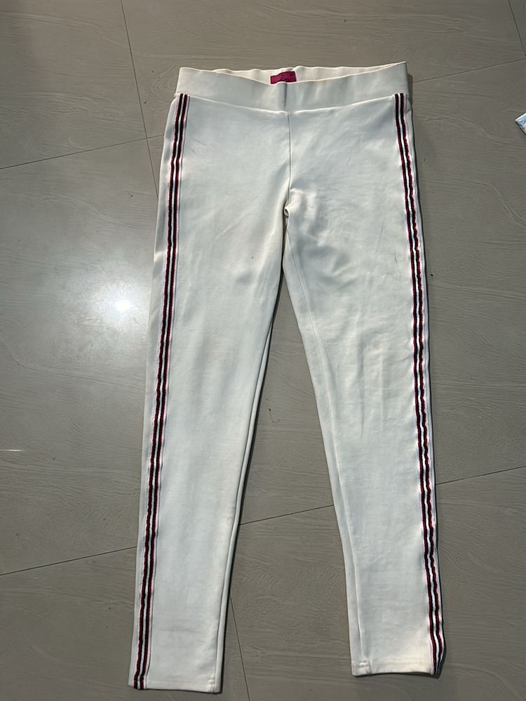 White Casual Pant