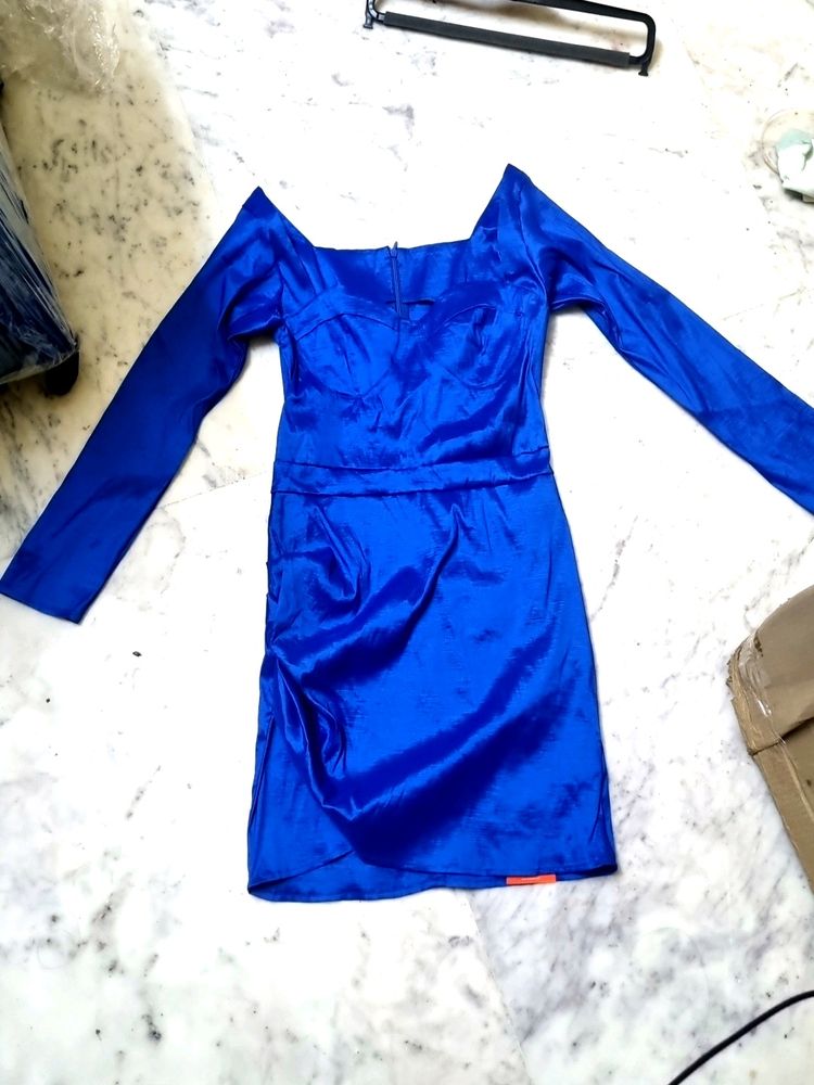 Royal blue mini dress by urbanic