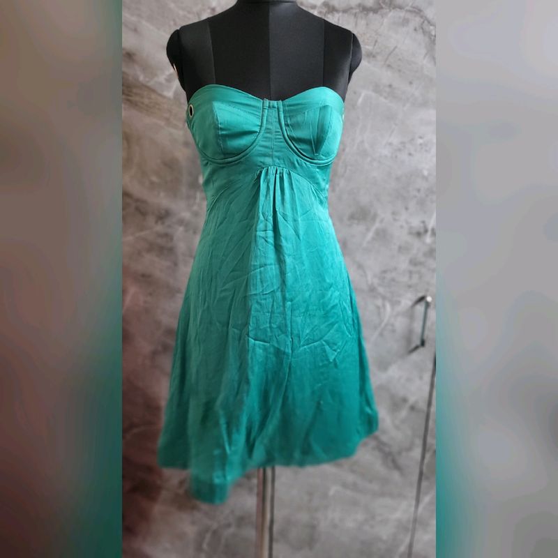 Green Party Short Dress