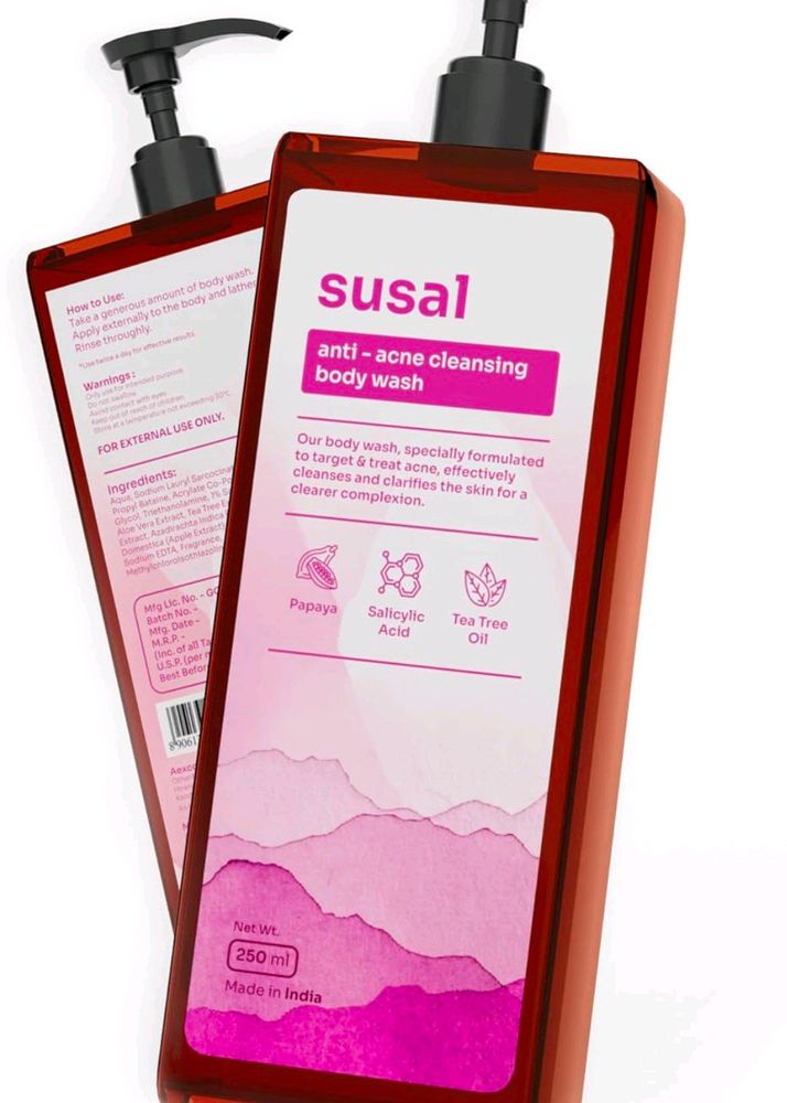 Susal Anti Acne Cleansing Body Wash