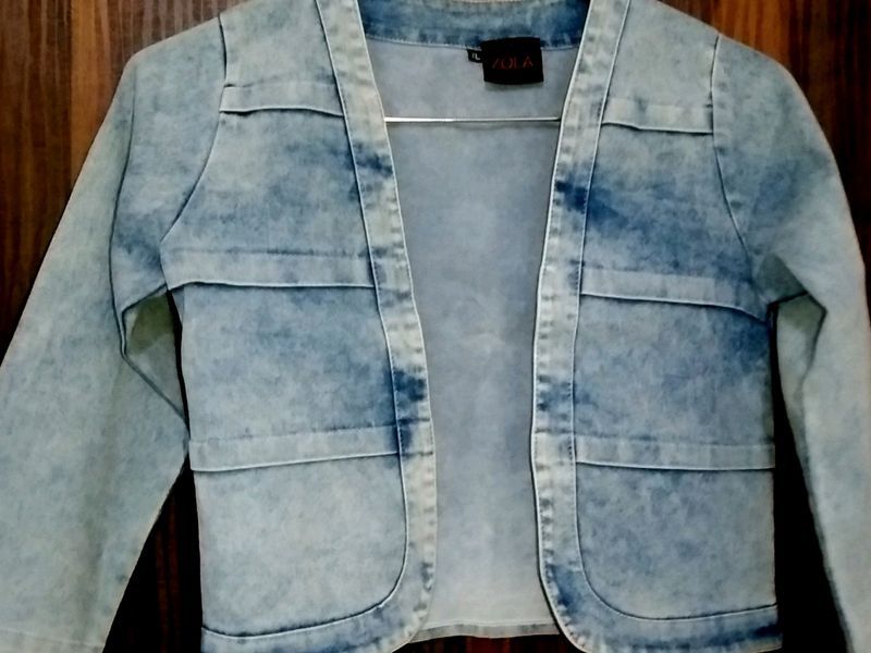 Zola Crop Denim Jacket .. #under500coins