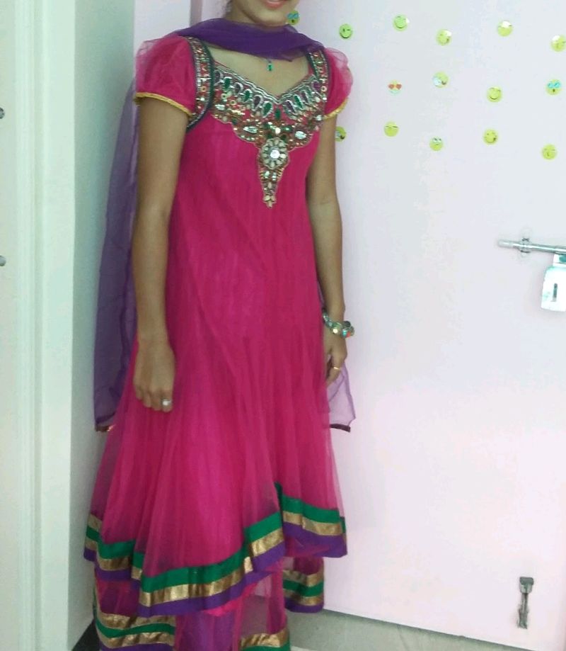 Nated Anarkali Dress