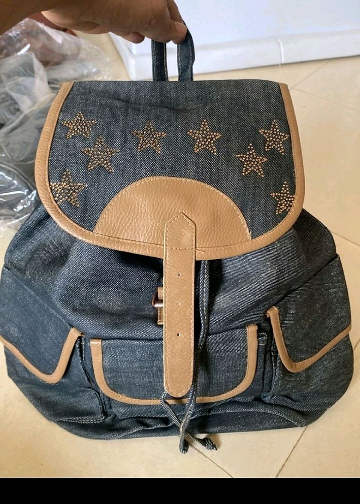 Brand New Denim Backpack