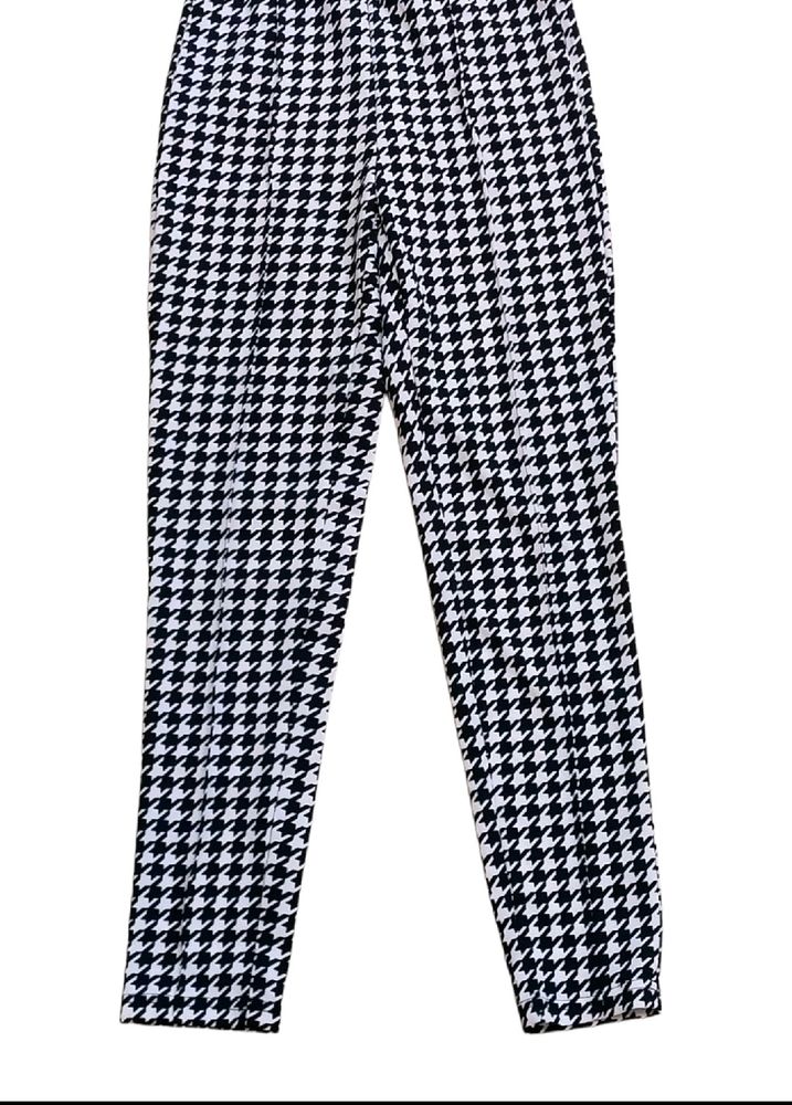 Shein Black Dogtooth Pant