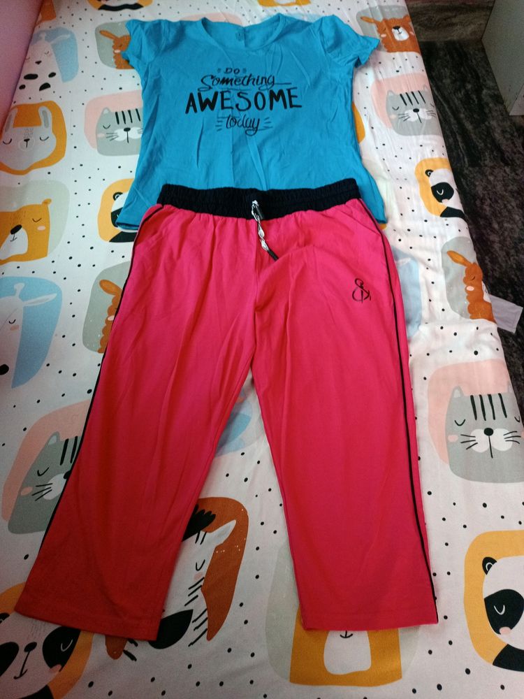 Women's Top And Capri Set (New)