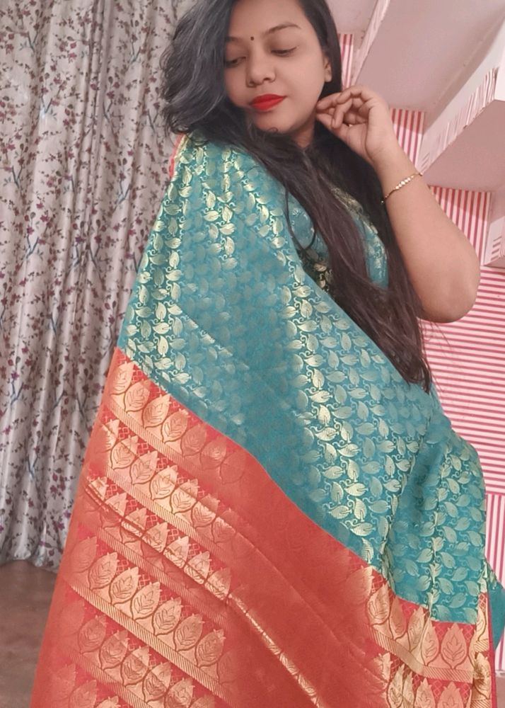 Green Banarasi Saree Sare