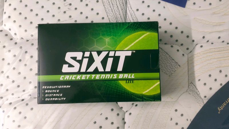 SIXIT CRICKET GREEN BALL NEW SEAL PACK BOX