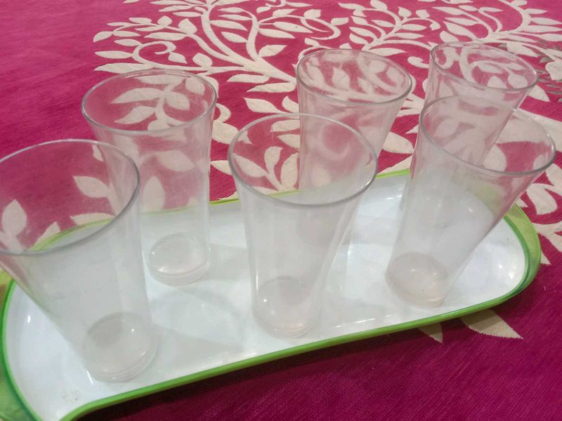 Plastic Glasses Set Of 6