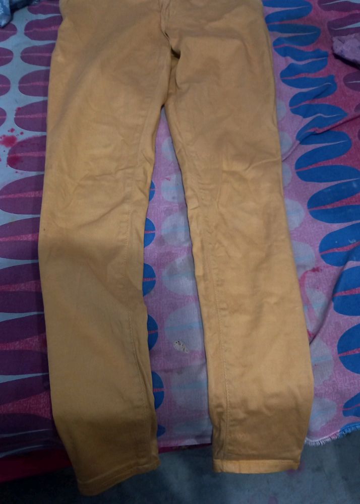 Golden Colour Jeans