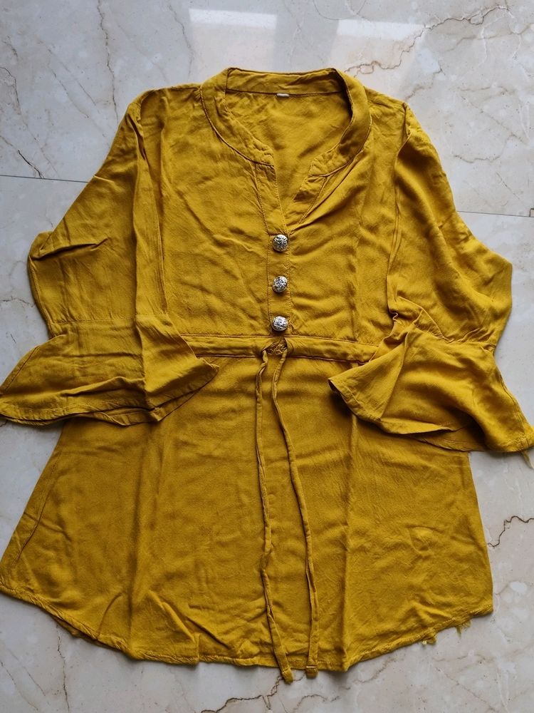 Mustard Yellow Top For Women