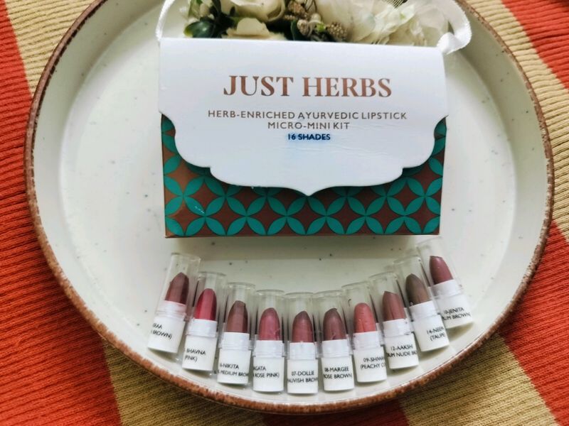 10 Lipstick Mini-Kit Just Herbs