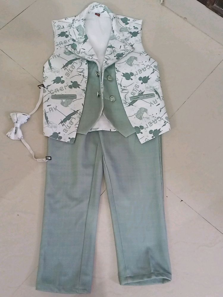 Boys Blazer And Pants With bow 4-6 Years