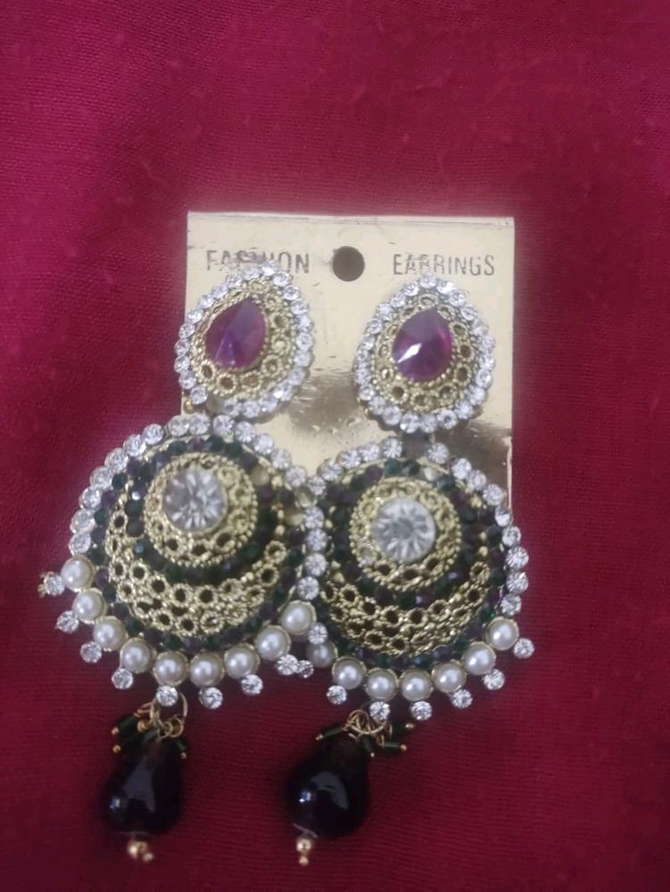 New Partywear Stone Earrings