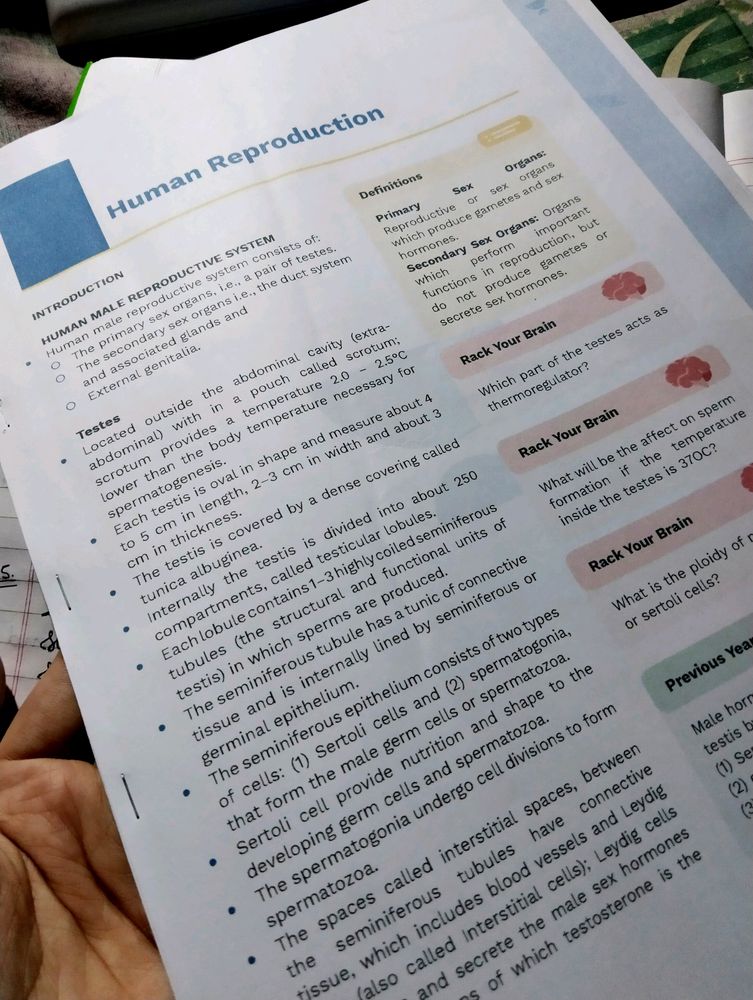 Human Reproduction Printed Notes Unacademy