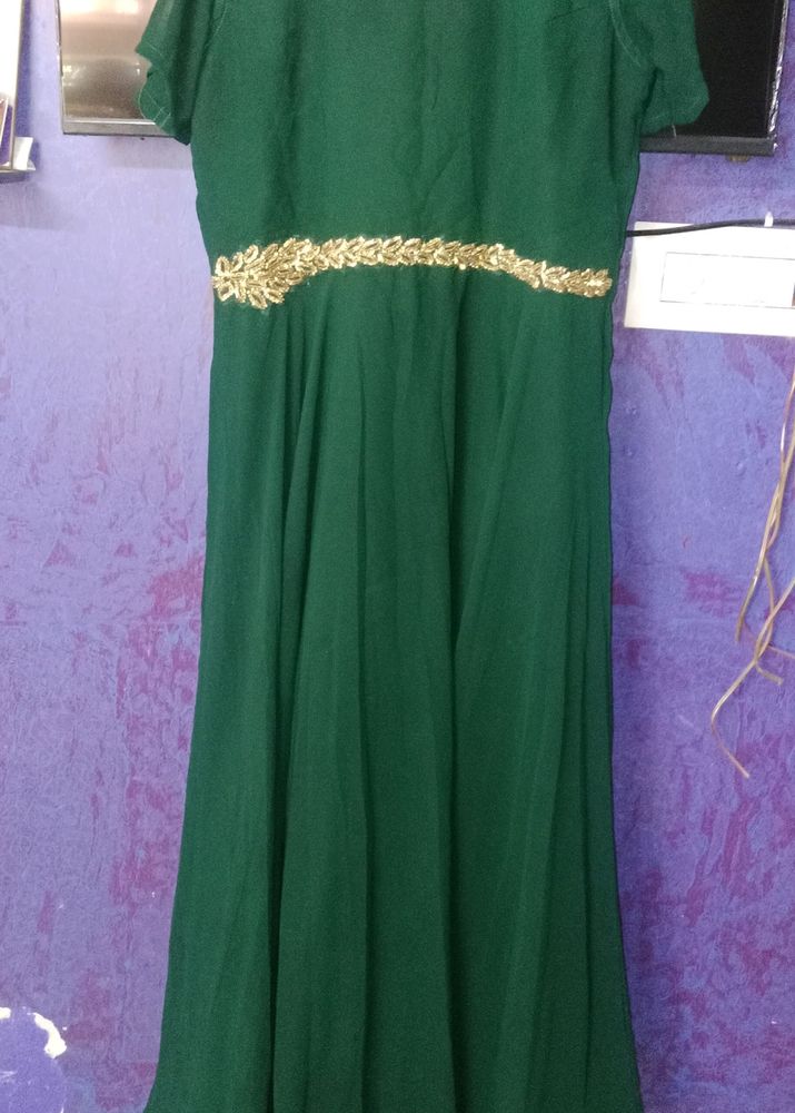 Dark Leaf Green Gown