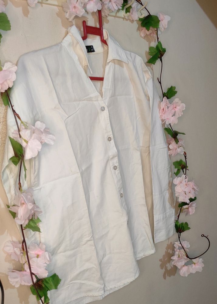 Branded White Formal Shirt For Women