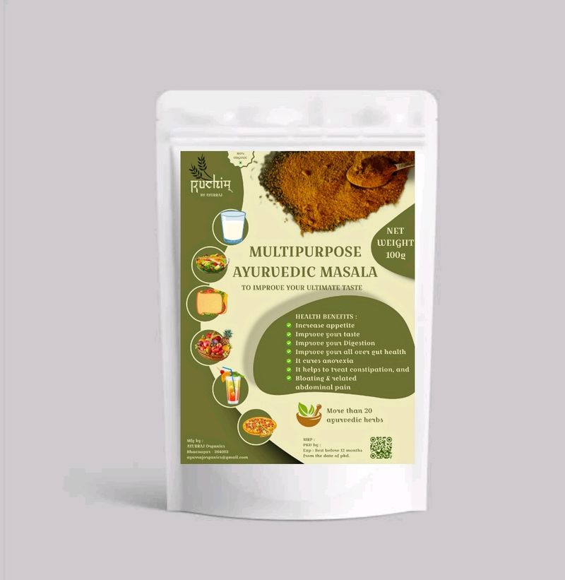 RUCHIM - MULTIPURPOSE AYURVEDIC CHHACH MASALA