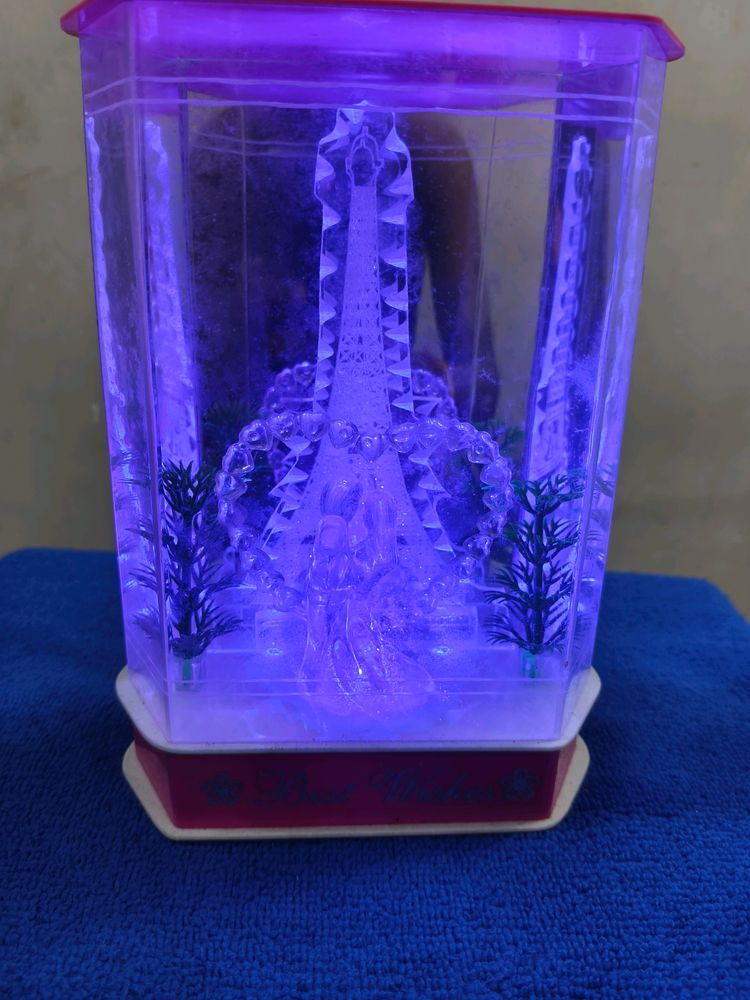 Lovely Couple Gift With Glowing Tower of Best Wish